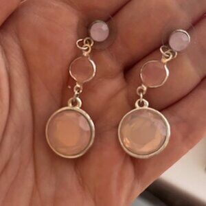 Light Pink Statement Earrings